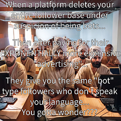 Yeah...They SOOO got rid of the bots...SURE! WhatEEEVER you say!